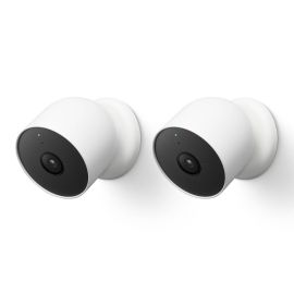 Google Nest GA01894-US 1080p Indoor/Outdoor Camera Battery - 2-Pack - Snow