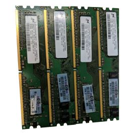 Set of 4 Micron MT8HTF6464AY-667D7 Memory Ram DDR2 512MB 667MHZ 240PIN PC2-5300 Desktop