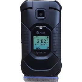 Grade A Kyocera Duraxe E4830 Epic 16GB  AT&T Unlocked 2.6inch OLED Display 2GB RAM  Rear 5MP Camera Rugged Flip Smartphone - Black