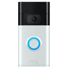 OB Ring Video Doorbell 8VRASZ-SEN0 2nd Gen 1080p HD Video Motion Detection and Easy Installation - Satin Nickel