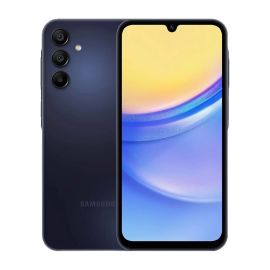 Samsung Galaxy A15 4G SM-155M/DSN 128GB Factory Unlocked 6.5in AMOLED Display 6GB RAM Triple Camera Smartphone - Blue Black - International Version