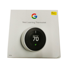 MINT Nest T3017US Learning Thermostat, Easy Temperature Control for Every Room in Your House, White (Third Generation), Works with Alexa Small