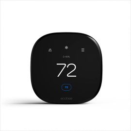 ecobee Smart Programmable  6th Gen EB-STATE6L-01 Touch-Screen Thermostat with Siri, Alexa, Apple HomeKit and Google Assistant - Black