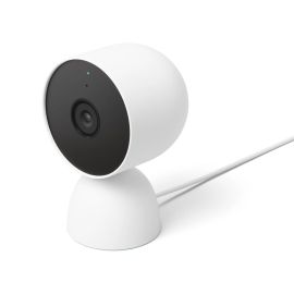 Google Nest Cam Indoor Wired GA01998-US Full HD (1080p) Works With Google Assistant - Snow