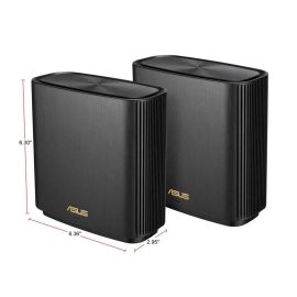 ASUS ZenWiFi AX Whole-Home Tri-band Mesh WiFi 6 System (XT8) - 2 Pack - Black
