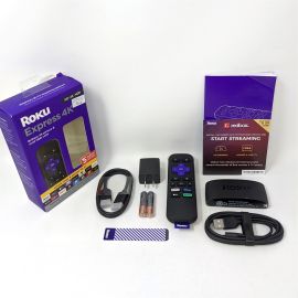 OB Roku Express 4K 3940RW Media Streaming Player 4K/HD/HDR with Smooth Wi-Fi Premium HDMI Cable - Black