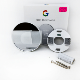 OB Google Nest Thermostat 4th Gen GA02081-US Programmable Smart Wi-Fi Thermostat for Home - Snow