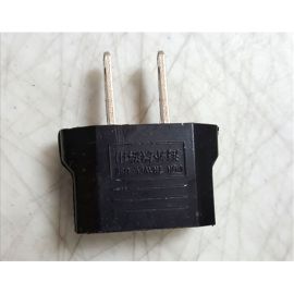 Universal Europe to USA AC Power Adapter Travel Plug Converter 2 Flat Pin