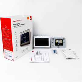 OB Honeywell Home RTH9585WF1004 Wi-Fi Smart Color Thermostat, 7 Day Programmable, Touch Screen, Energy Star, Alexa Ready - Gray