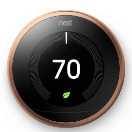 MINT Google, T3021US, Nest Learning Thermostat, 3rd Gen, Smart Thermostat, Works With Alexa - Copper